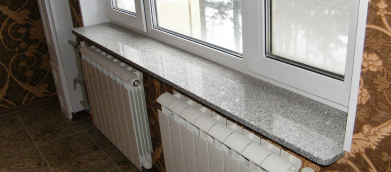 Подоконники из гранита и мрамора