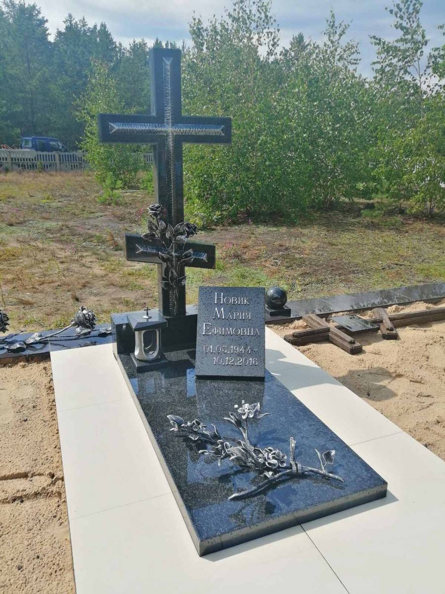 Благоустройство места захоронения на фундамент